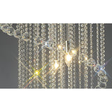 Atla 57cm Spiral 9 Light Crystal Chandelier - Polished Chrome