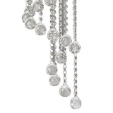 Atla 57cm Spiral 9 Light Crystal Chandelier - Polished Chrome