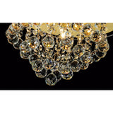 Atla 4 Light Crystal Semi-Flush Ceiling Light – French Gold