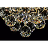 Atla 4 Light Crystal Semi-Flush Ceiling Light – French Gold