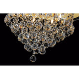 Atla 6 Light Crystal Semi-Flush Ceiling Light – French Gold