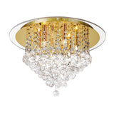Atla 6 Light Crystal Semi-Flush Ceiling Light – French Gold