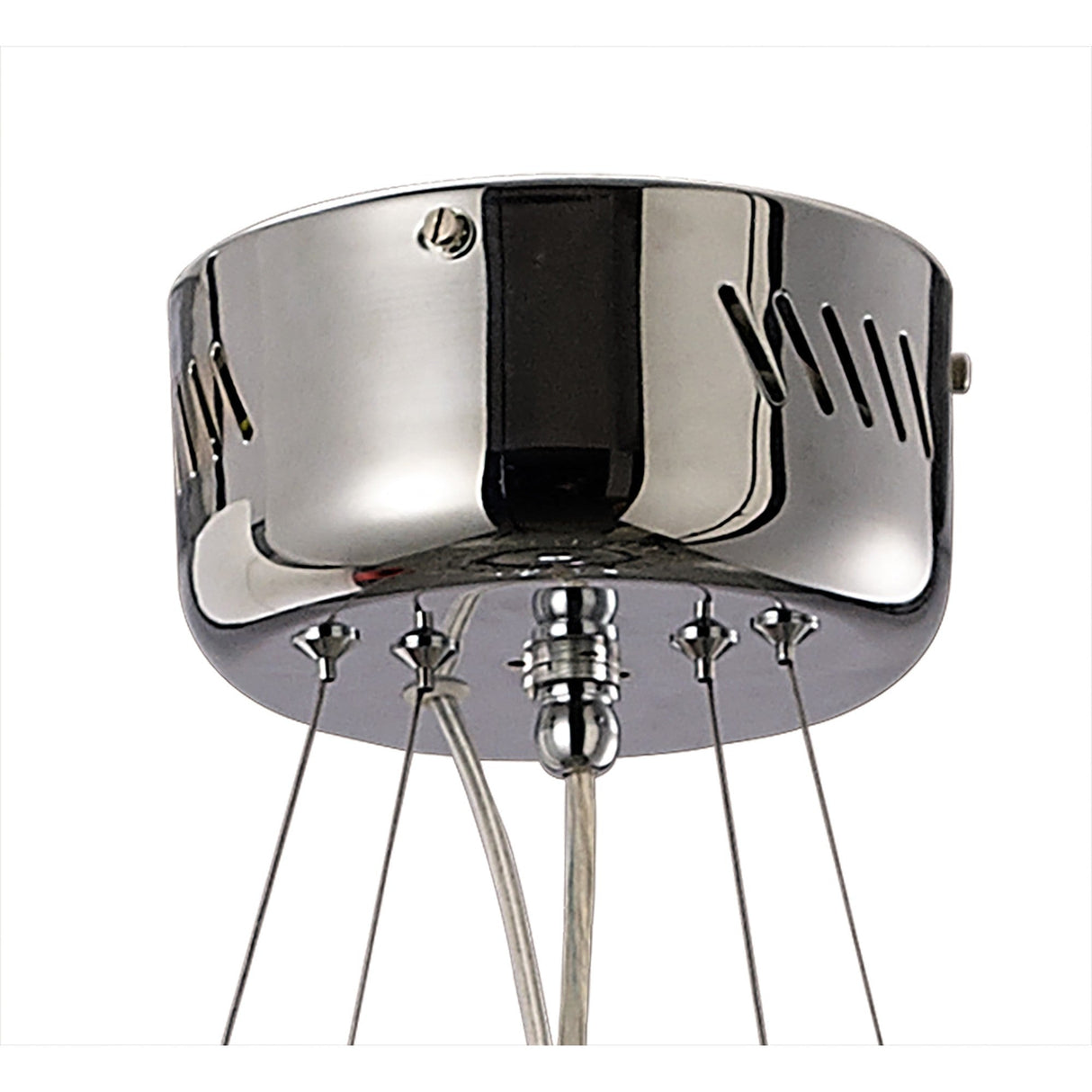 Atria 65cm 3 Light Chandelier With Remote Control - Chrome