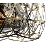 Atria 65cm 3 Light Chandelier With Remote Control - Chrome