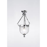 Aubrey 31cm 1 Light Glass Pendant Light - Polished Chrome