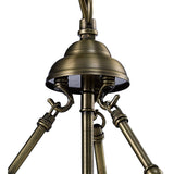 Aubrey 31cm 1 Light Glass Pendant Light - Antique Brass