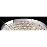 Ava 4 Light Crystal Flush Ceiling Light - Polished Chrome