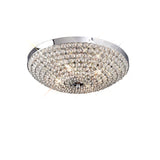 Ava 4 Light Crystal Flush Ceiling Light - Polished Chrome