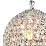 Ava 3 Light Crystal Pendant Light – Polished Chrome