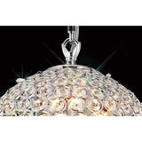 Ava 3 Light Crystal Pendant Light – Polished Chrome