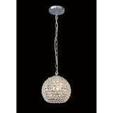Ava 3 Light Crystal Pendant Light – Polished Chrome