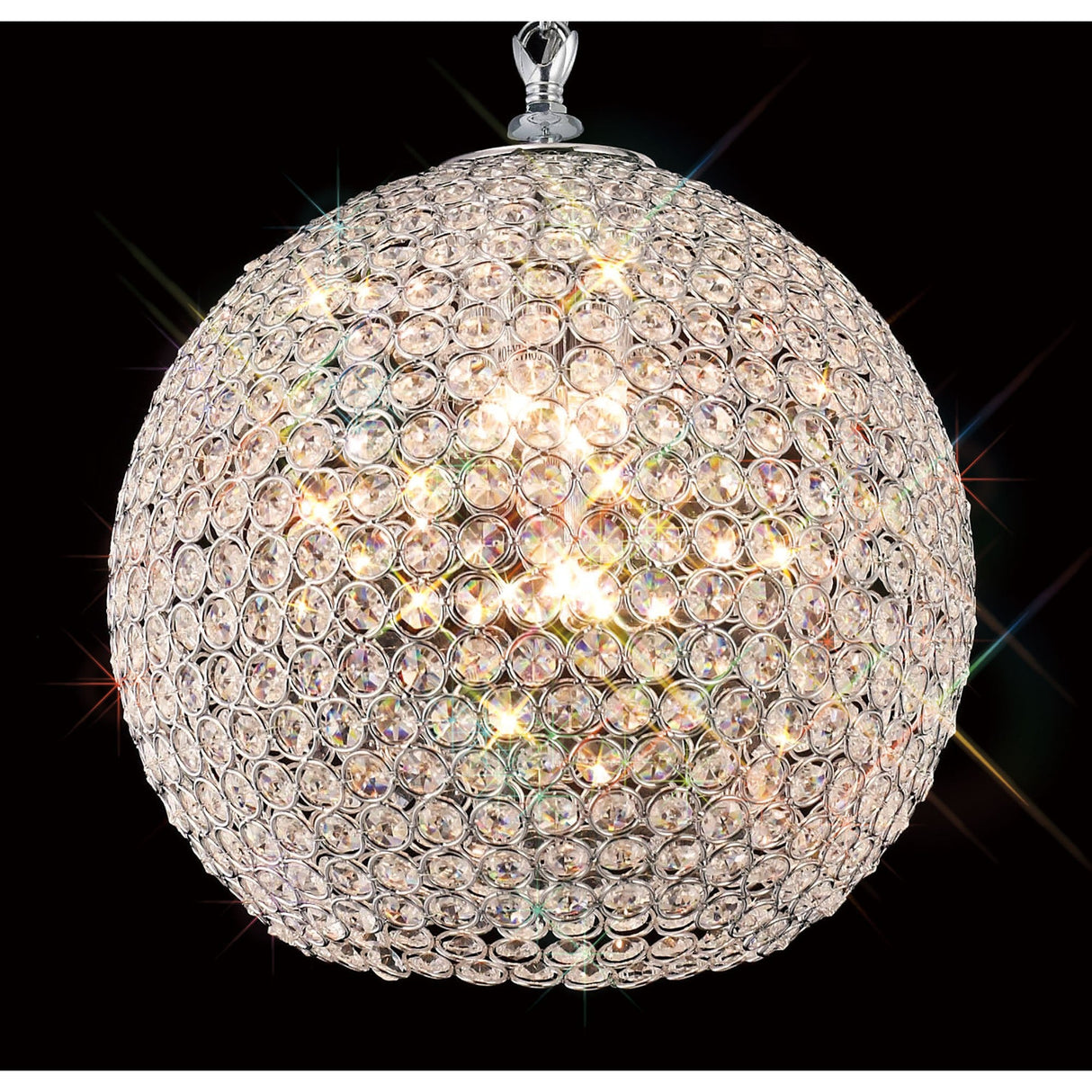 Ava 5 Light Crystal Pendant Light – Polished Chrome