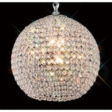 Ava 5 Light Crystal Pendant Light – Polished Chrome