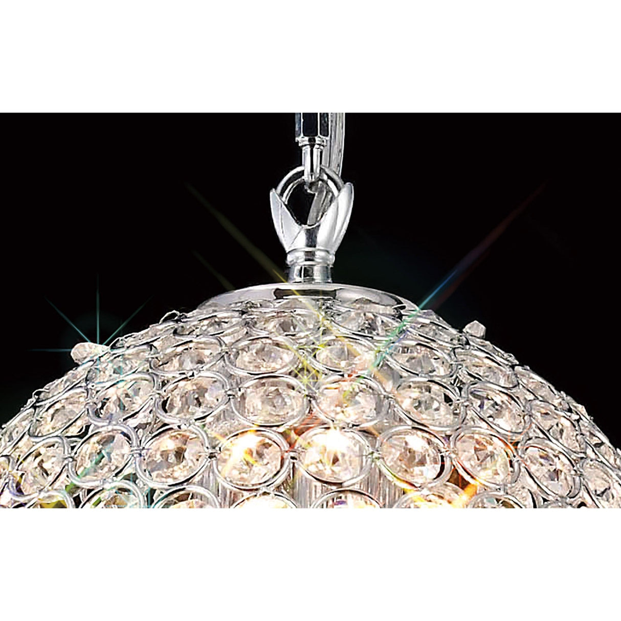 Ava 5 Light Crystal Pendant Light – Polished Chrome