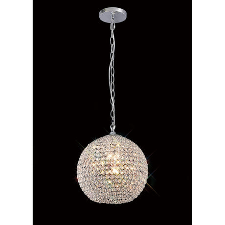 Ava 5 Light Crystal Pendant Light – Polished Chrome