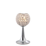 Ava 2 Light Crystal Table Lamp - Polished Chrome