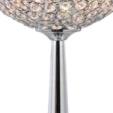 Ava 3 Light Crystal Table Lamp - Polished Chrome