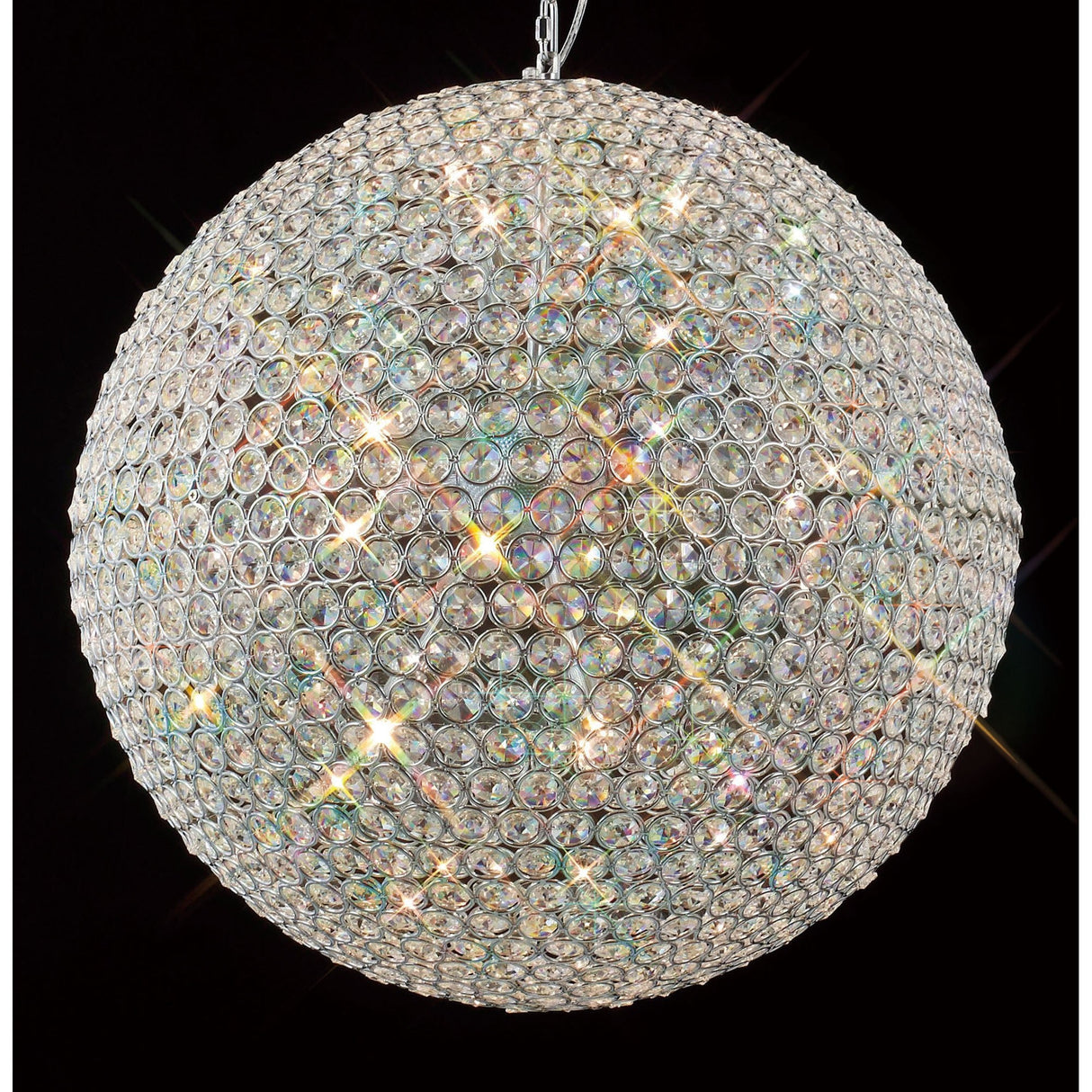 Ava 9 Light Crystal Pendant Light – Polished Chrome