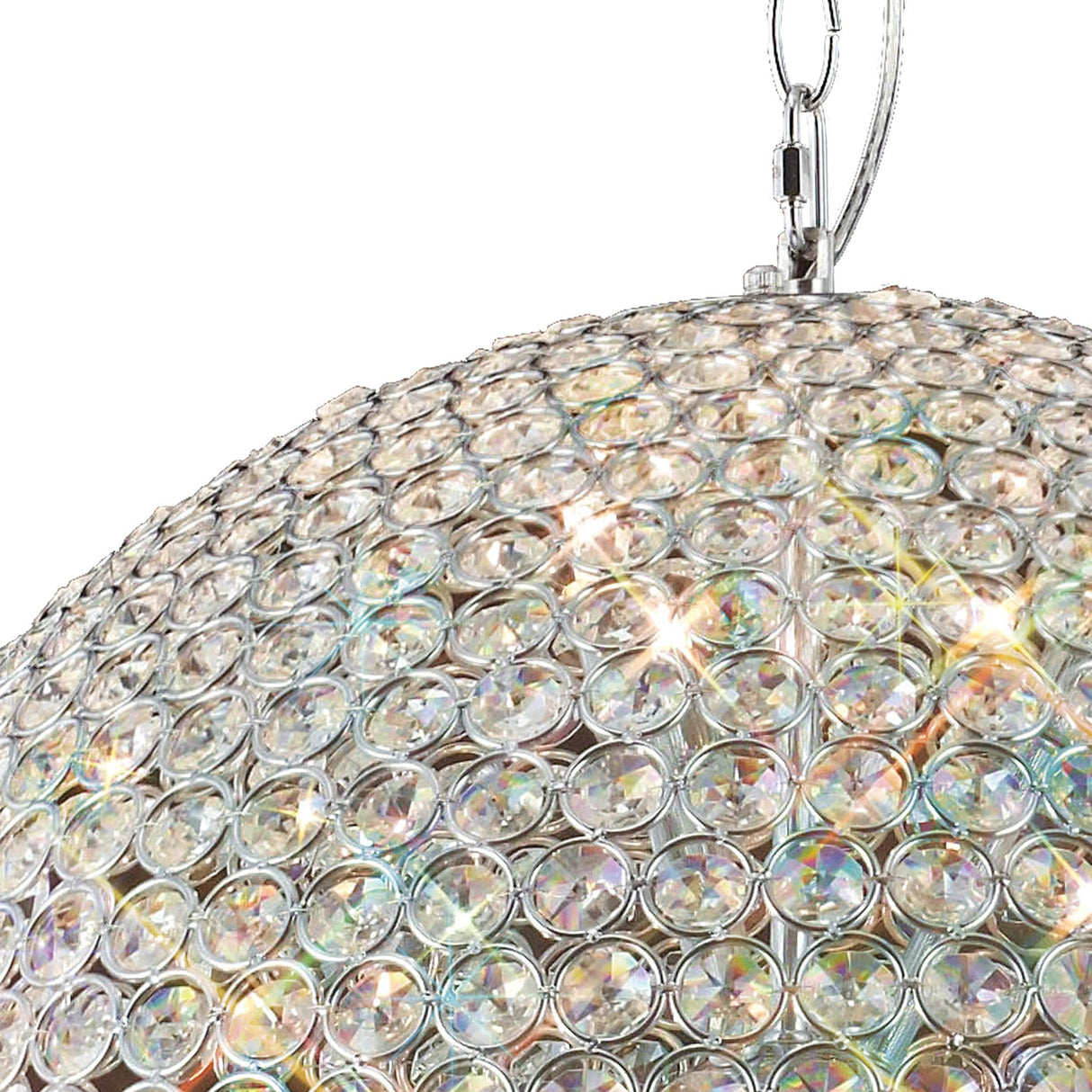 Ava 9 Light Crystal Pendant Light – Polished Chrome