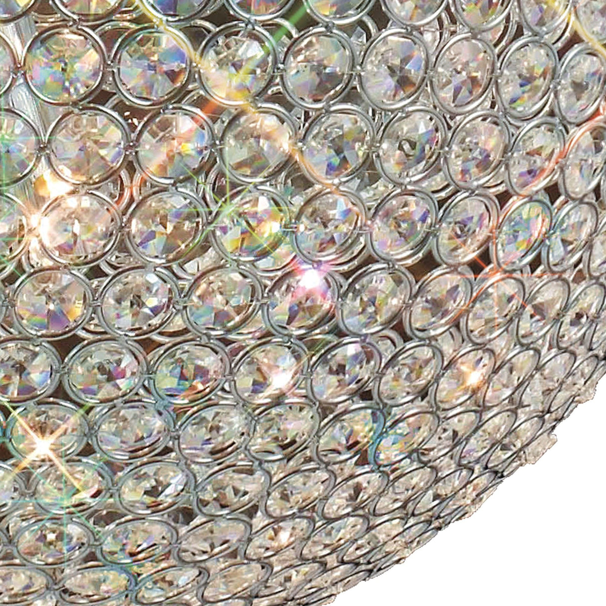 Ava 9 Light Crystal Pendant Light – Polished Chrome