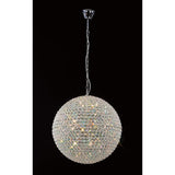 Ava 9 Light Crystal Pendant Light – Polished Chrome