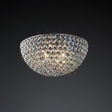 Ava Circular 2 Light Crystal Wall Light - Chrome