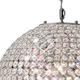 Ava 7 Light Crystal Pendant Light – Polished Chrome