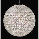 Ava 7 Light Crystal Pendant Light – Polished Chrome