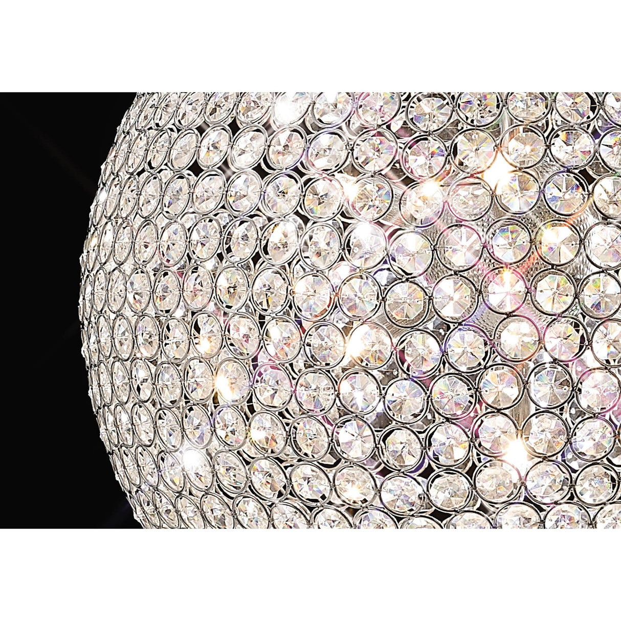 Ava 7 Light Crystal Pendant Light – Polished Chrome