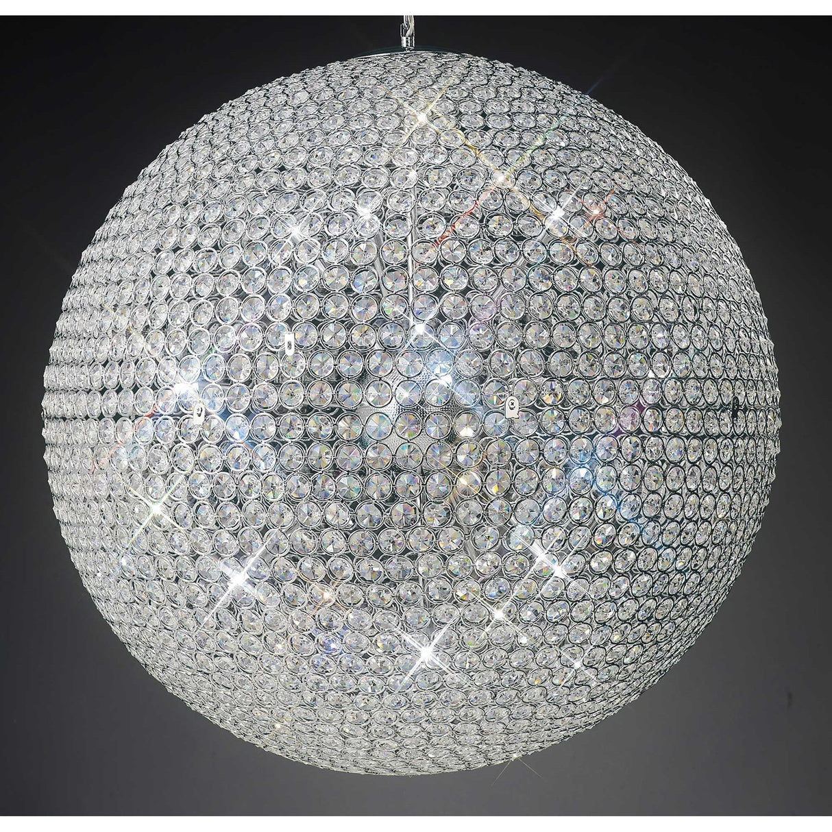 Ava 12 Light Crystal Pendant Light – Polished Chrome