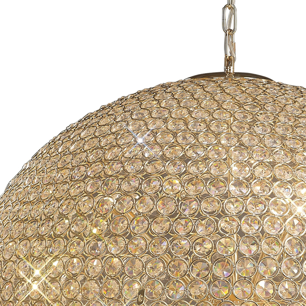 Ava 12 Light Crystal Pendant Light – French Gold
