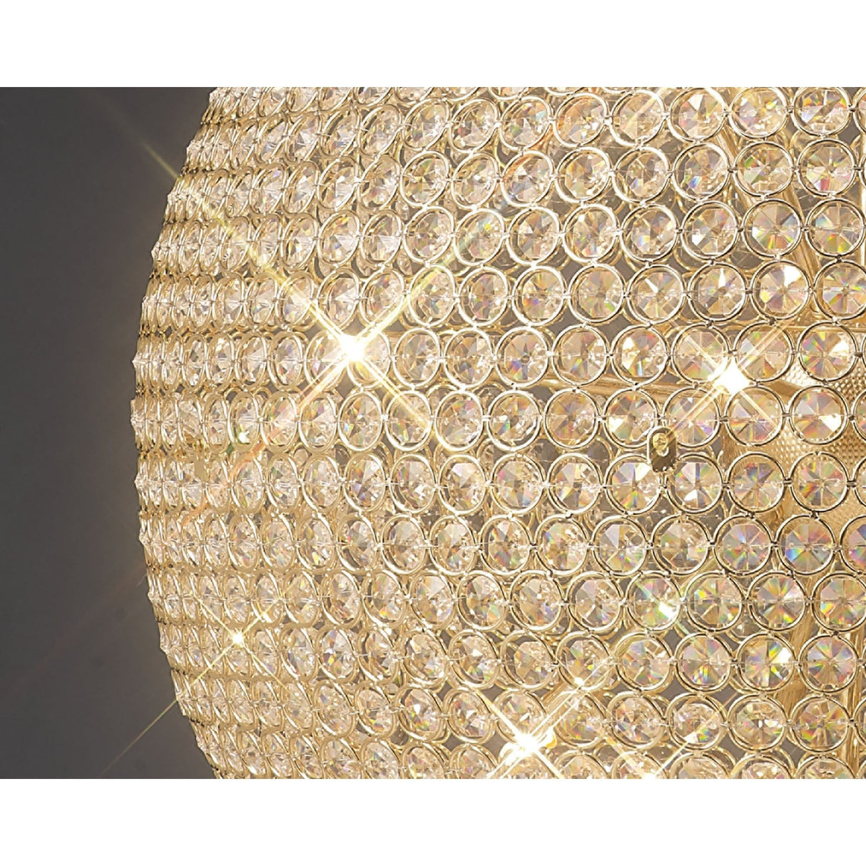 Ava 12 Light Crystal Pendant Light – French Gold
