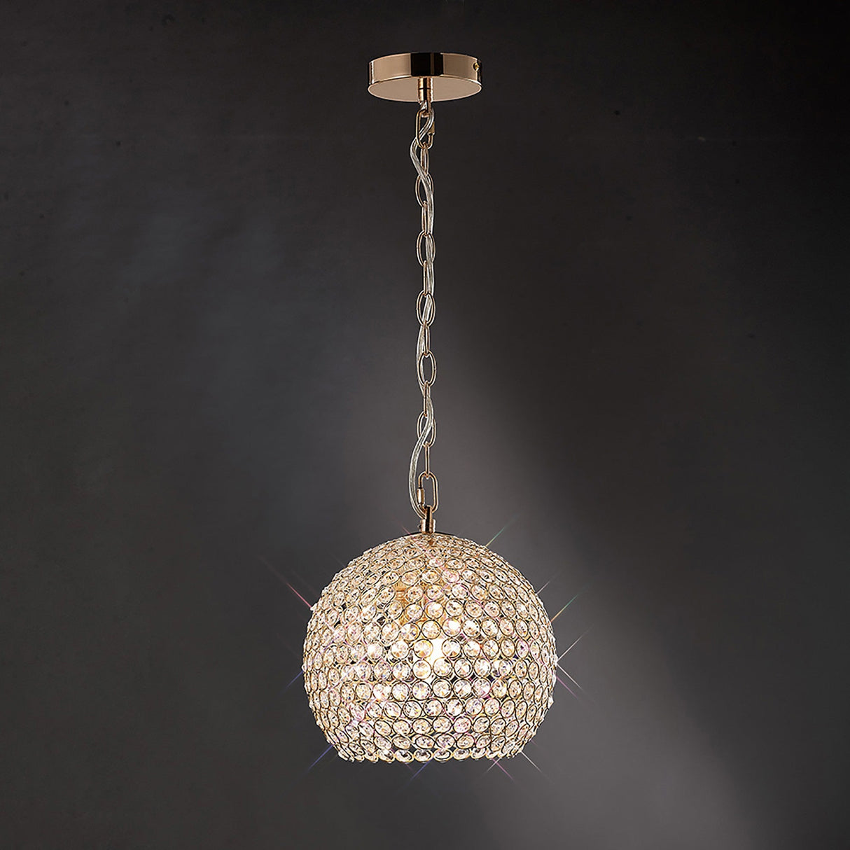 Ava 4 Light Crystal Pendant Light – French Gold