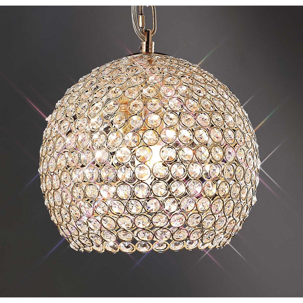 Ava 4 Light Crystal Pendant Light – French Gold