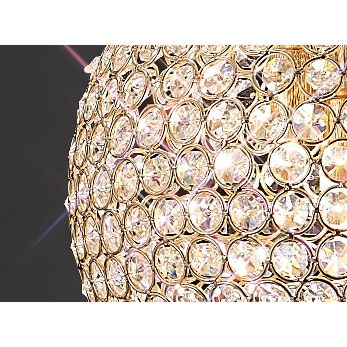 Ava 4 Light Crystal Pendant Light – French Gold