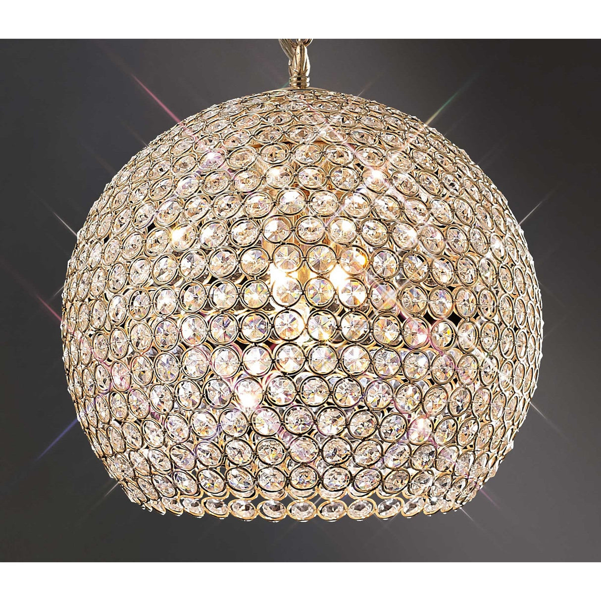 Ava 5 Light Crystal Pendant Light – French Gold