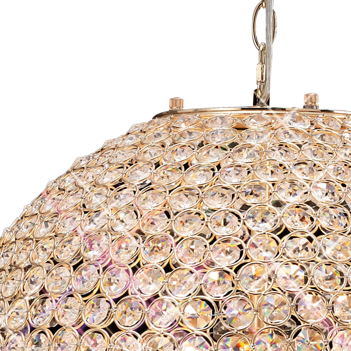 Ava 7 Light Crystal Pendant Light – French Gold