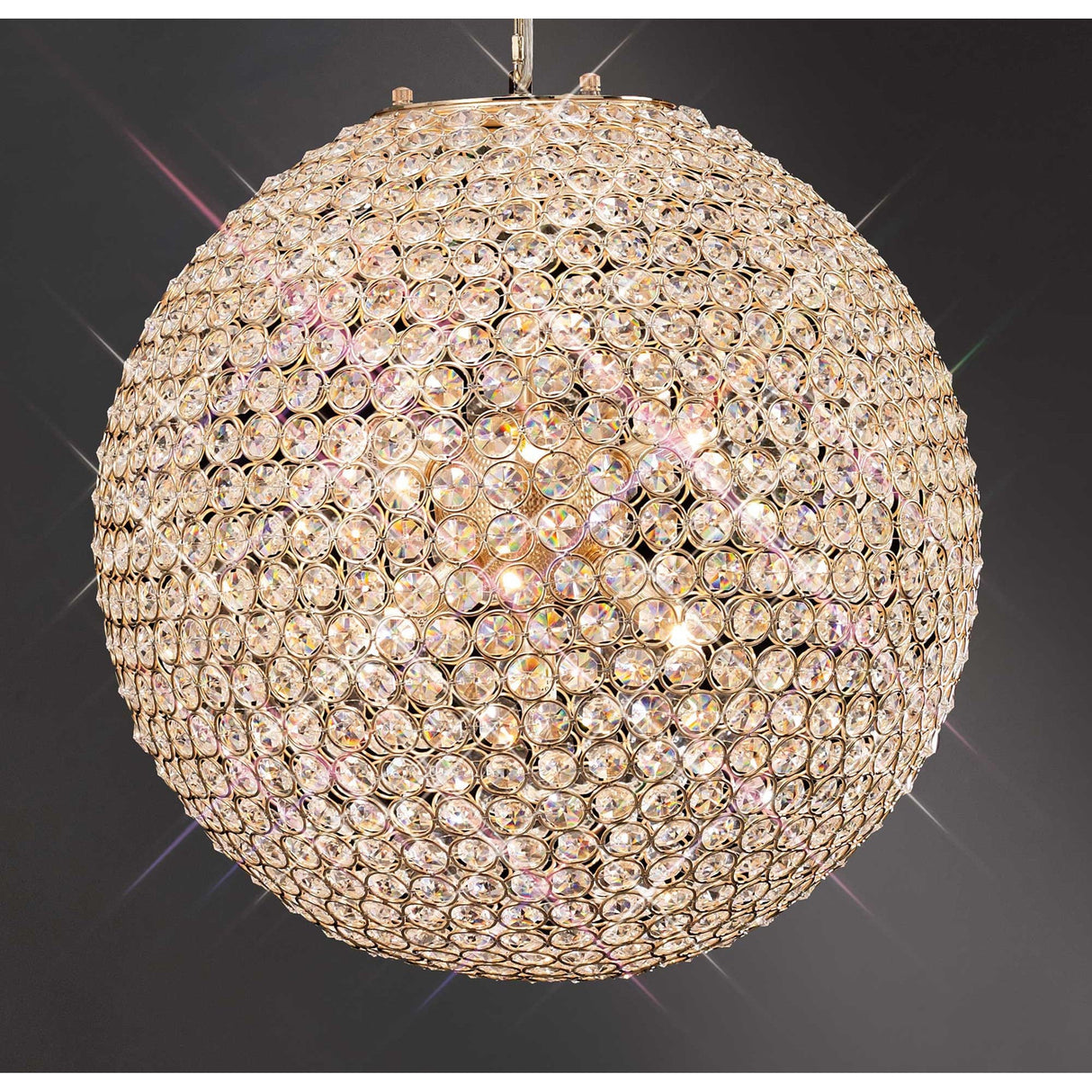 Ava 7 Light Crystal Pendant Light – French Gold