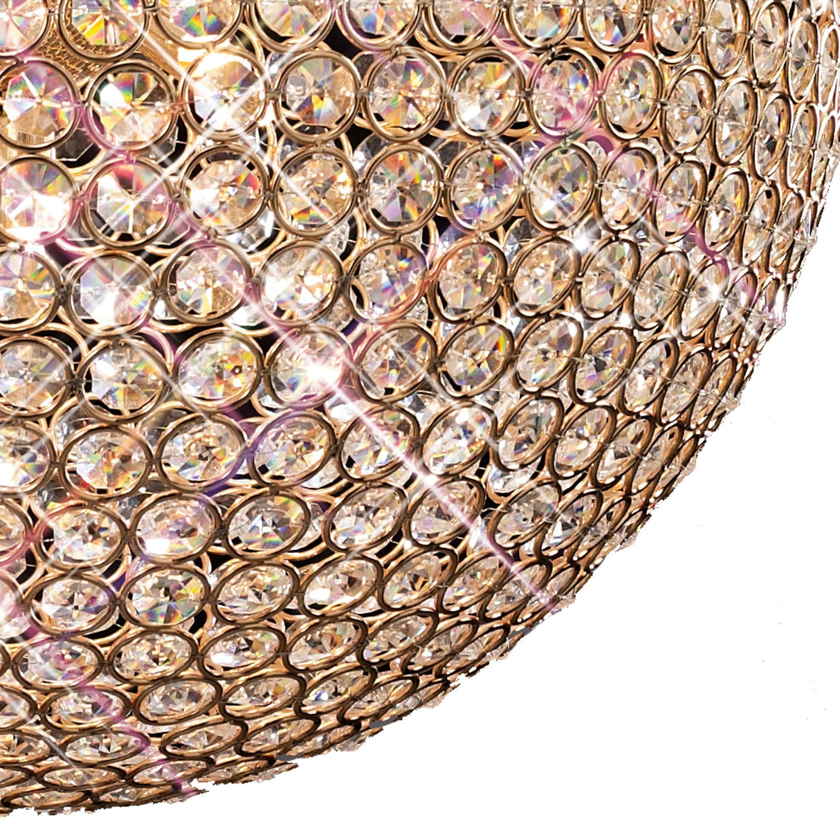 Ava 9 Light Crystal Pendant Light – French Gold