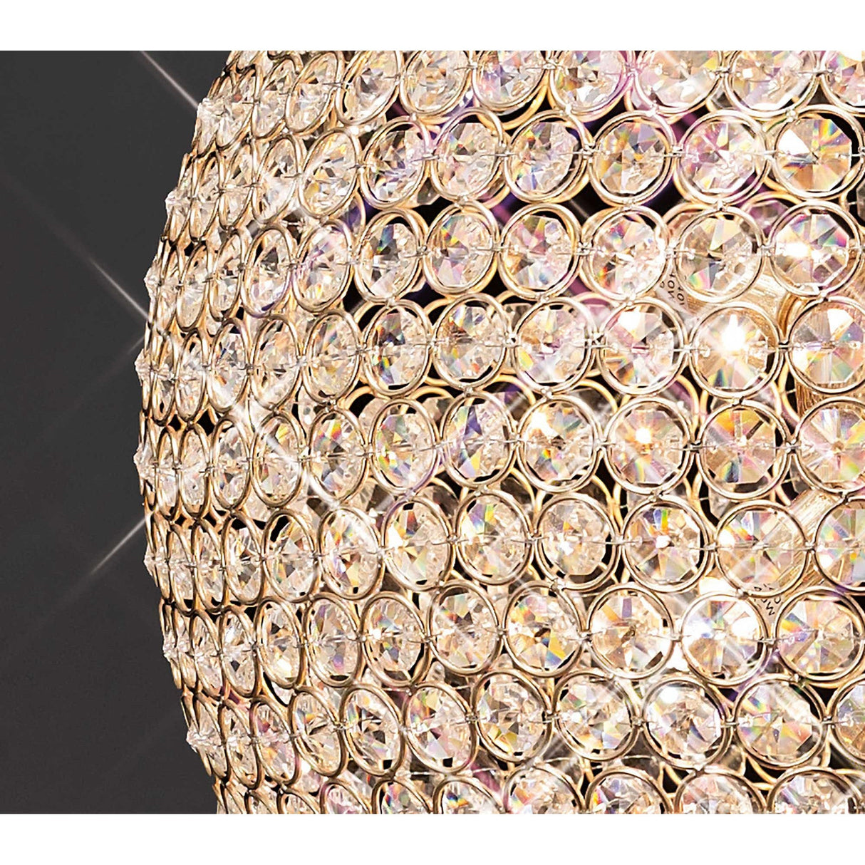 Ava 9 Light Crystal Pendant Light – French Gold