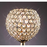 Ava 2 Light Crystal Table Lamp - French Gold