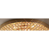 Ava 4 Light Crystal Flush Ceiling Light - French Gold