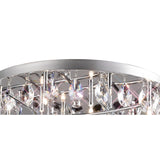 Aviance 8 Light Crystal Flush Ceiling Light – Polished Chrome