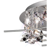 Aviance 8 Light Crystal Flush Ceiling Light – Polished Chrome