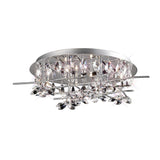Aviance 8 Light Crystal Flush Ceiling Light – Polished Chrome