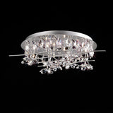 Aviance 8 Light Crystal Flush Ceiling Light – Polished Chrome