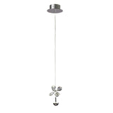 Aviva 12cm LED Crystal Pendant Light 2W 4000K - Polished Chrome
