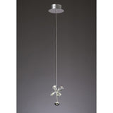 Aviva 12cm LED Crystal Pendant Light 2W 4000K - Polished Chrome