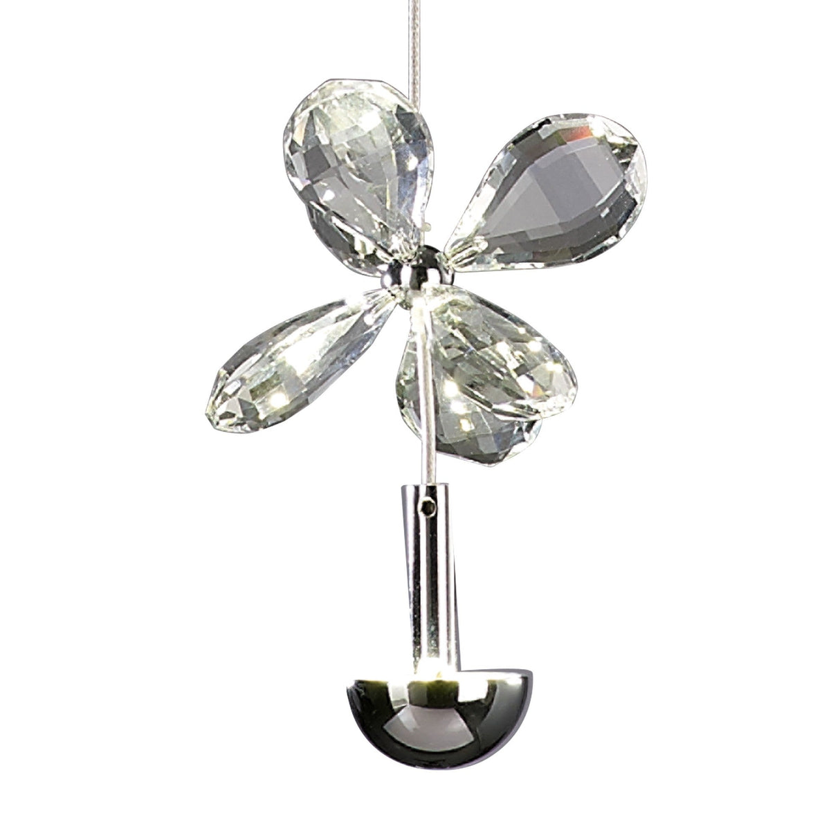Aviva 12cm LED Crystal Pendant Light 2W 4000K - Polished Chrome