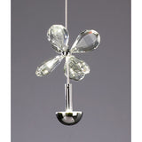 Aviva 12cm LED Crystal Pendant Light 2W 4000K - Polished Chrome